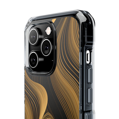 Gold Impact MagSafe Phone Case for iPhone - Molten Copper Strands