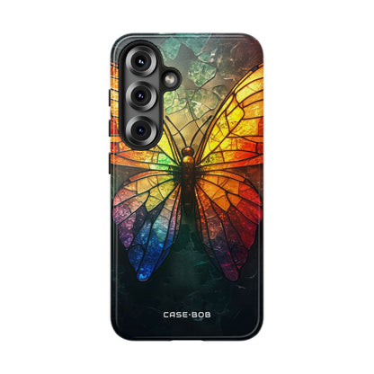 Buntglas-Schmetterling Samsung S25 Case - Tough