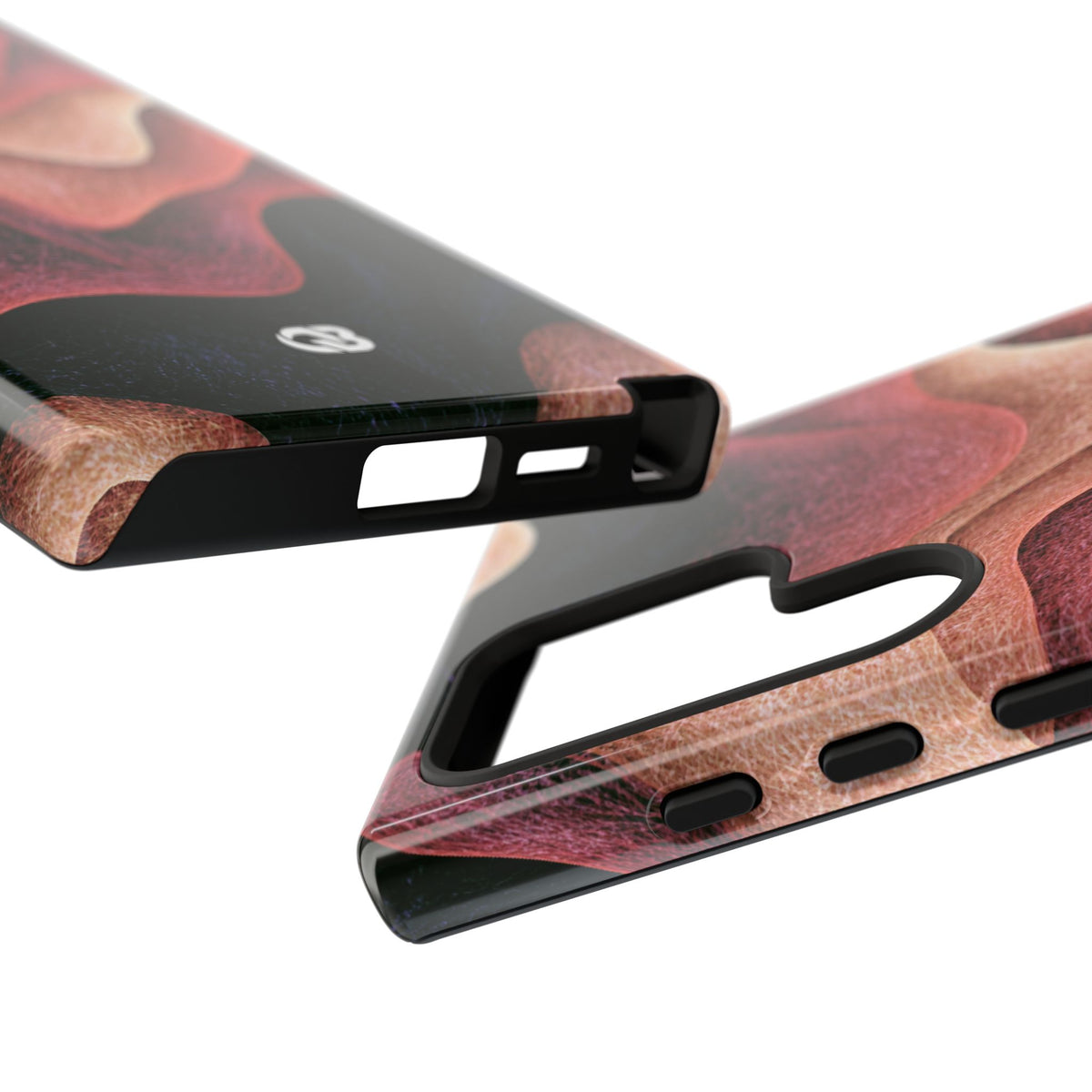 Rose Contour Waves · Tough Phone Case for Samsung · Pink