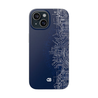 Blue Lite Phone Case for iPhone - Cobalt Circuit Logic