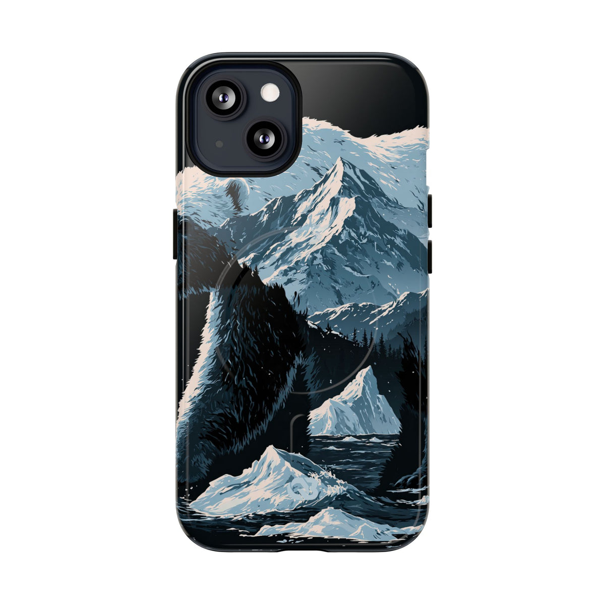 Nordic Arctic Bear · Tough 2.0 Magnetic Phone Case for iPhone · Black