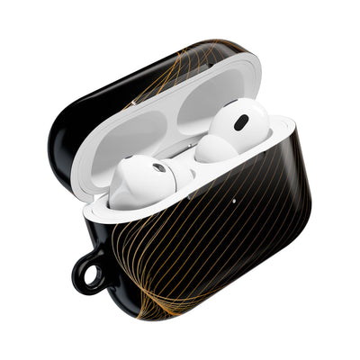Golden Horizon Drift · Hard Case for AirPods & AirPods Pro · Black