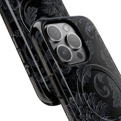Obsidian Damask · Tough 2.0 Magnetic Phone Case for iPhone · Black