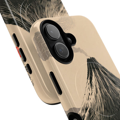 Beige Tough 2.0 Magsafe Phone Case for iPhone - Obsidian Ink Summit