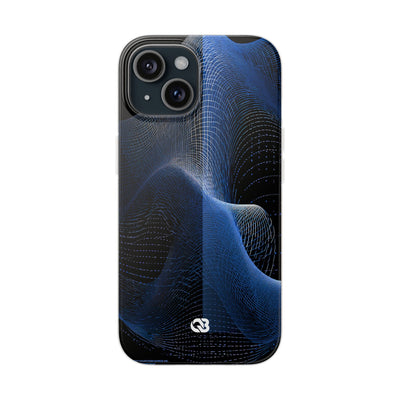Blue Lite Phone Case for iPhone - Electric Cobalt Topo