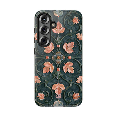 Florentine Rose Arabesque · Tough Phone Case for Samsung · Green