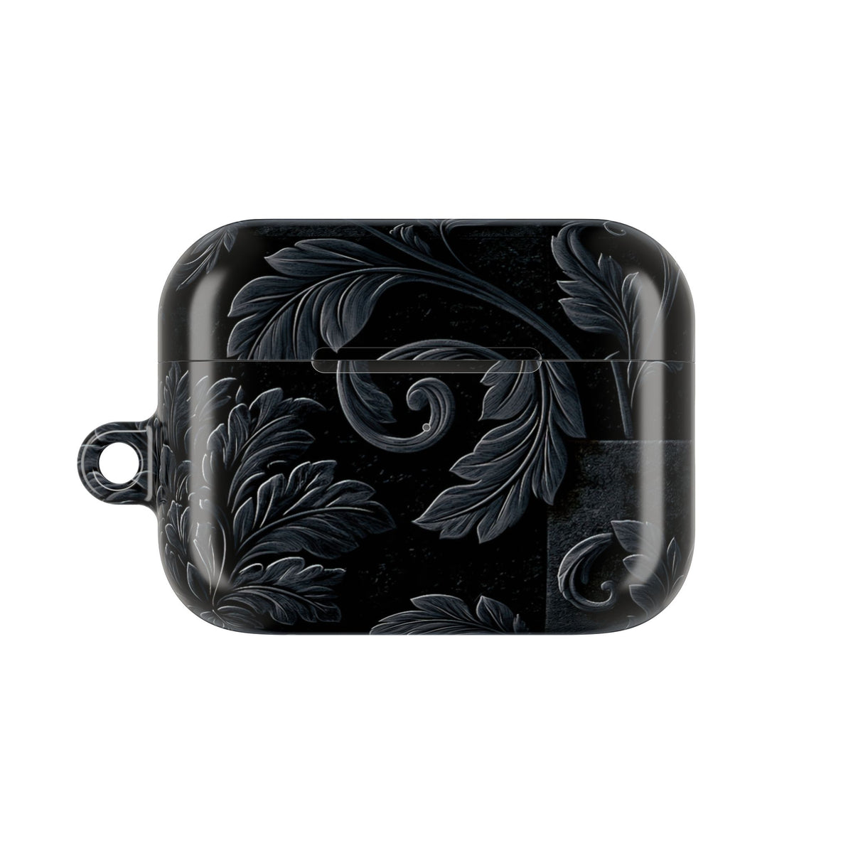 Obsidian Damask · Hard Case for AirPods & AirPods Pro · Black