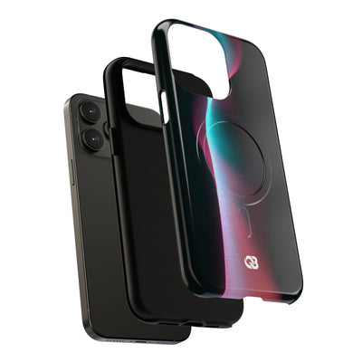 Neon Pixel Flow · Tough 2.0 Magnetic Phone Case for iPhone · Black