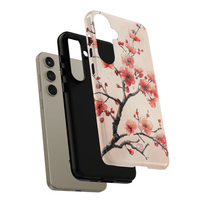 Crimson Silk Flora · Tough Phone Case for Samsung