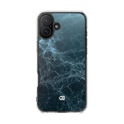 Teal Impact MagSafe Phone Case for iPhone - Arctic Neural Mesh