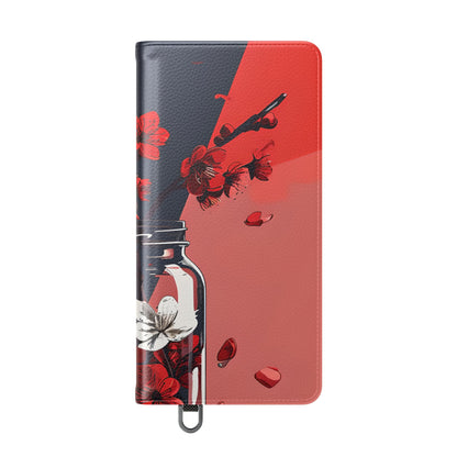 Cherry Blossom Potje - Samsung S25 Ultra Case - Portemonnee