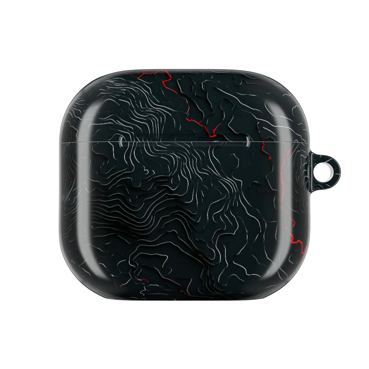 Crimson Rift · Hard Case for AirPods & AirPods Pro · Black