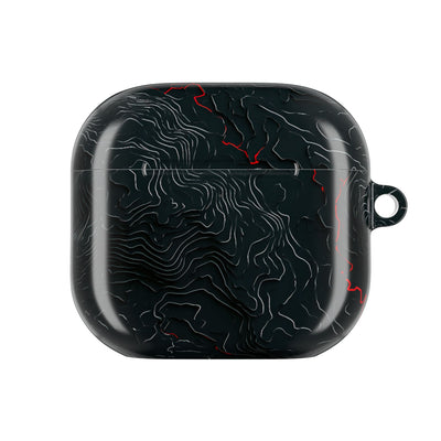 Crimson Rift · Hard Case for AirPods & AirPods Pro · Black