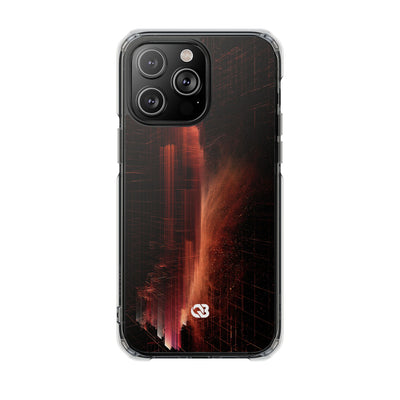 Luminous Monolith · Clear Impact Magnetic Phone Case for iPhone · Black