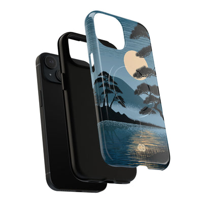 Blue Tough 2.0 Magsafe Phone Case for iPhone - Midnight Kyoto Pine