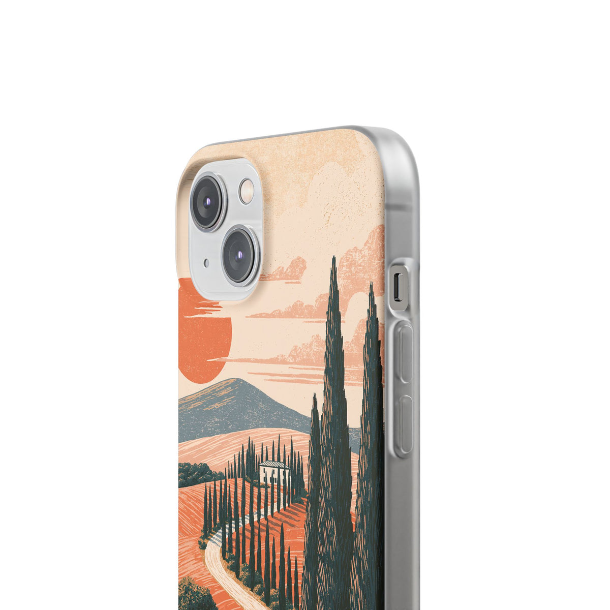 Tuscan Cypress Horizon · Lite Phone Case for iPhone ·  Orange