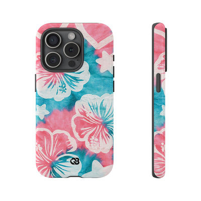 Tropical Hibiscus Bloom · Tough Phone Case for iPhone · Teal