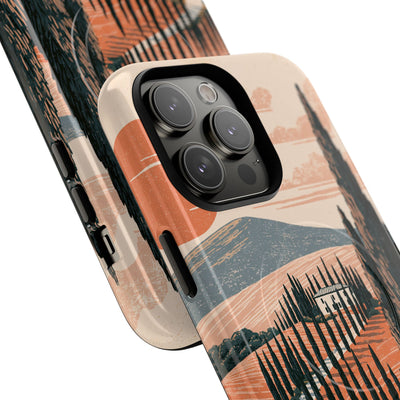 Orange Tough 2.0 Magsafe Phone Case for iPhone - Terracotta Ridge Trail