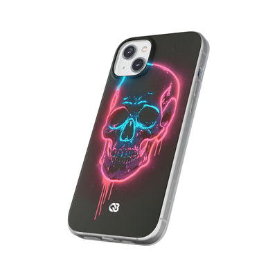 Neon Drip Skull · Lite Phone Case for iPhone ·  Black