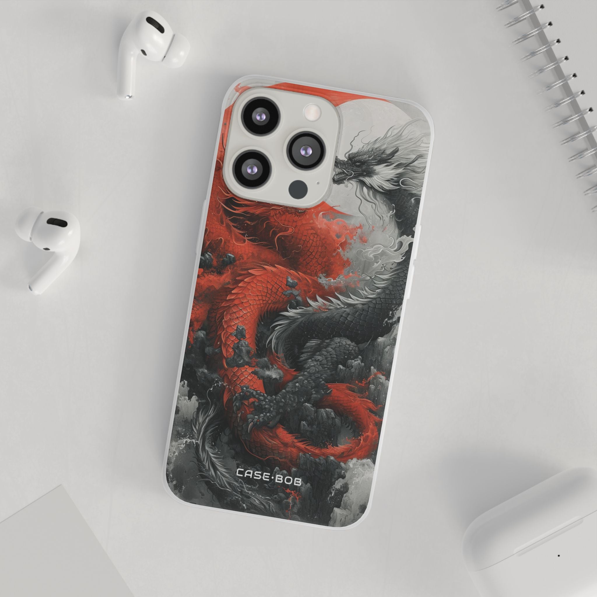Twin Dragons Crimson iPhone 13 Pro - Soft