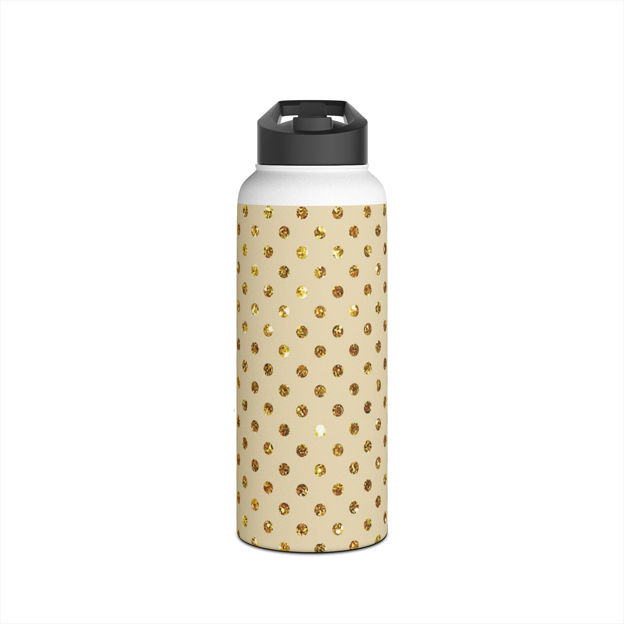 Golden Sparkle - Stainless Steel Water Bottle