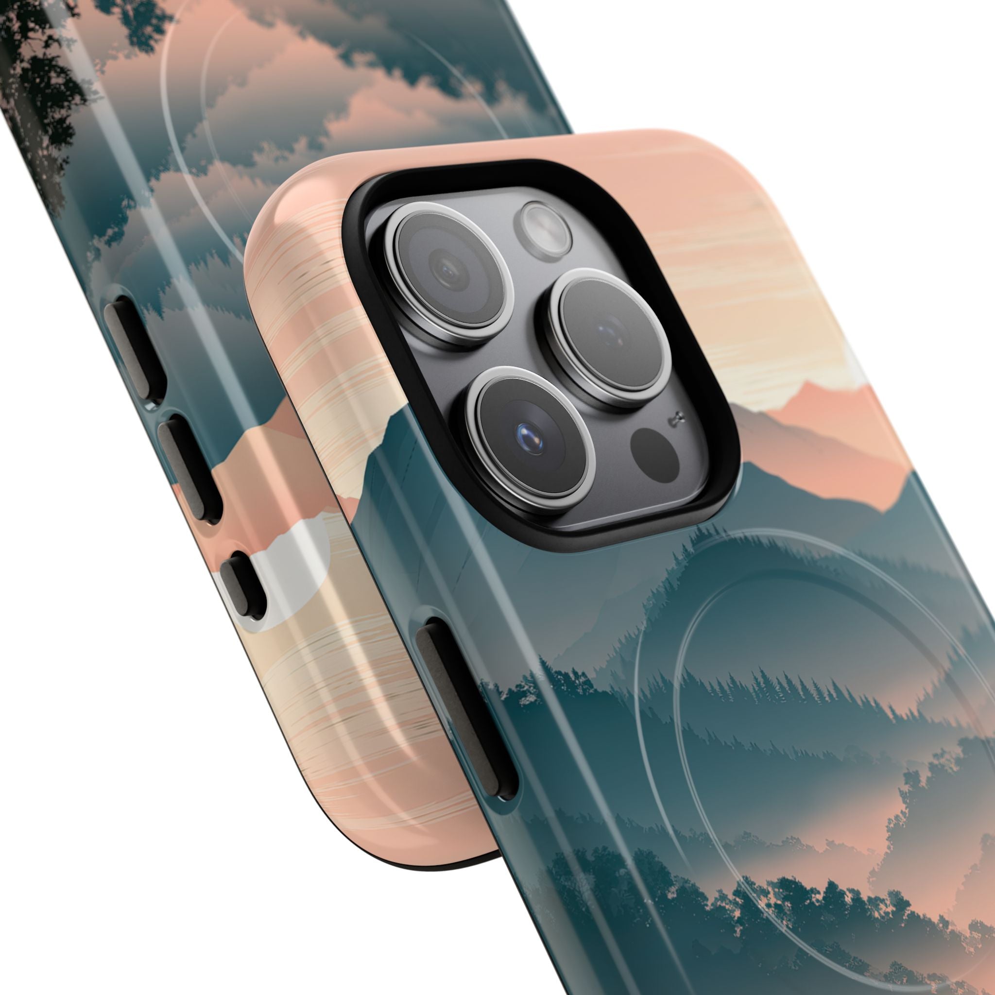 Teal Tough 2.0 Magsafe Phone Case for iPhone - Alpine Teal Horizon