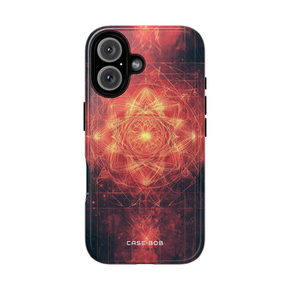Radiant Mandala iPhone 16 Case - Tough+
