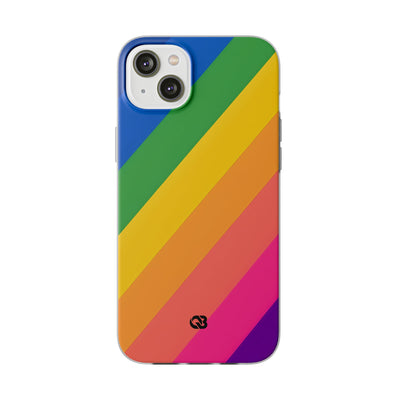 Vibrant Spectrum Slope · Soft Phone Case for iPhone