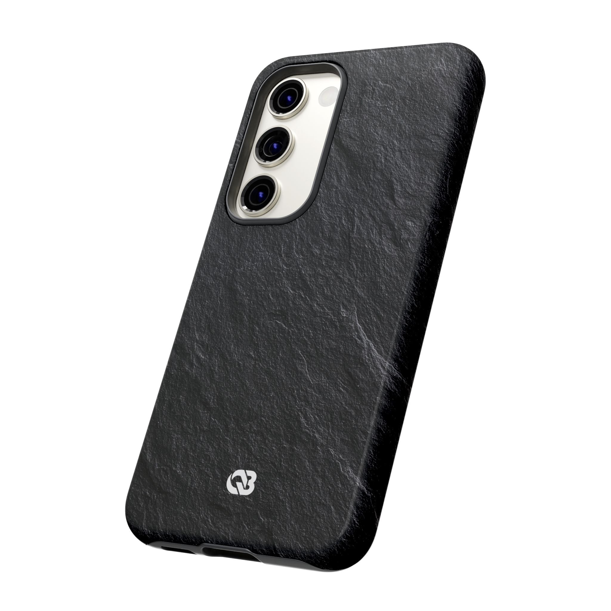 Black Tough Phone Case for Samsung - Raw Obsidian Slate