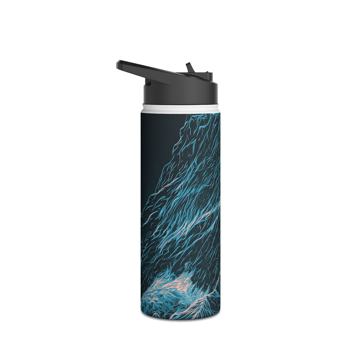 Glacial Alpine Peak · Insulated Water Bottle · Blue