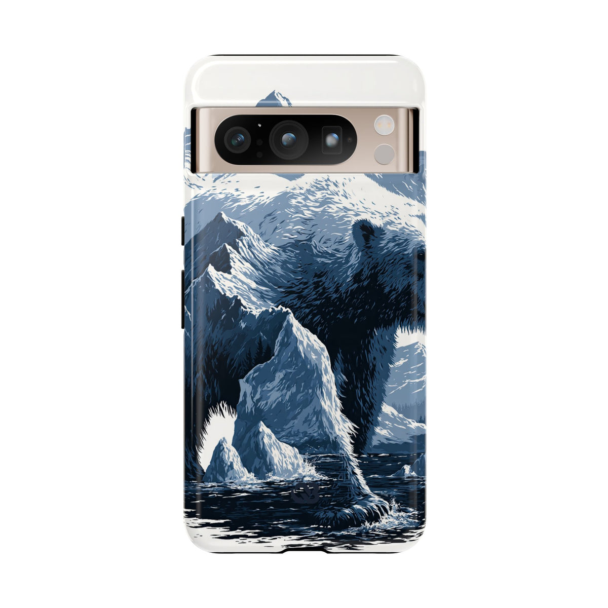 Fjord Summit Bear · Tough Phone Case for Pixel ·  Blue
