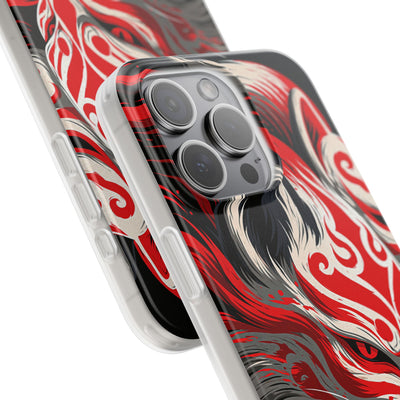 Crimson Kitsune Spirit · Lite Phone Case for iPhone ·  Red