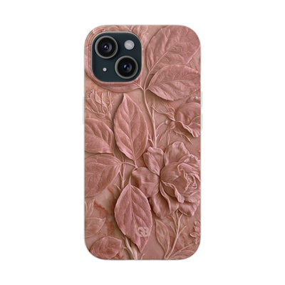 Blush Rose Relief · Lite Phone Case for iPhone ·  Pink