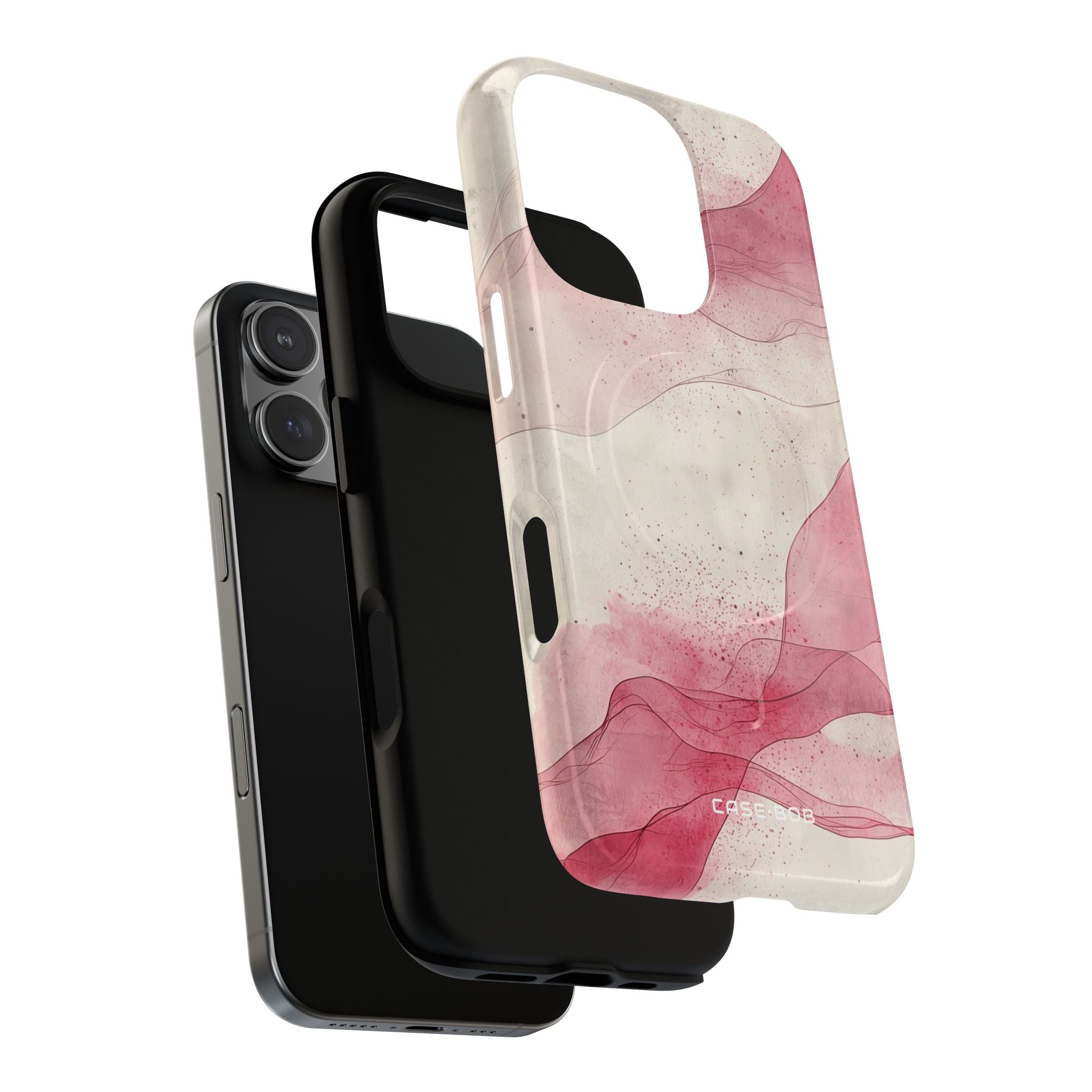 Crimson Waves iPhone 16 Pro Case - Tough+