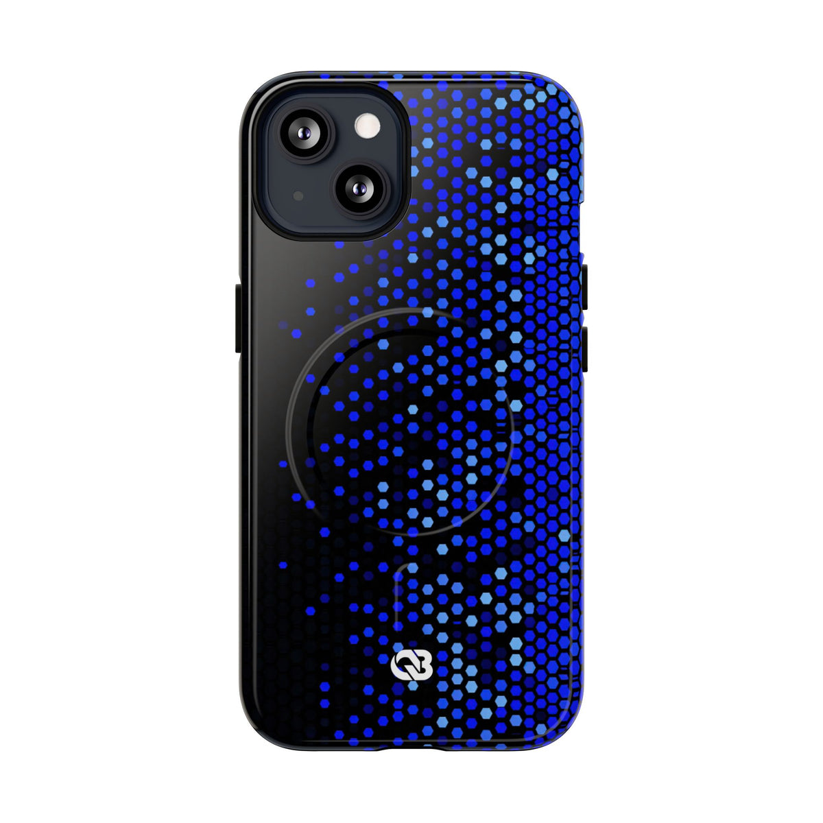 Cobalt Hex Dispersion · Tough 2.0 Magnetic Phone Case for iPhone · Blue