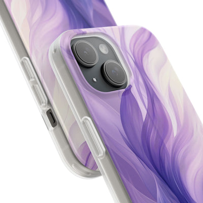 Amethyst Silk Waves · Soft Phone Case for iPhone