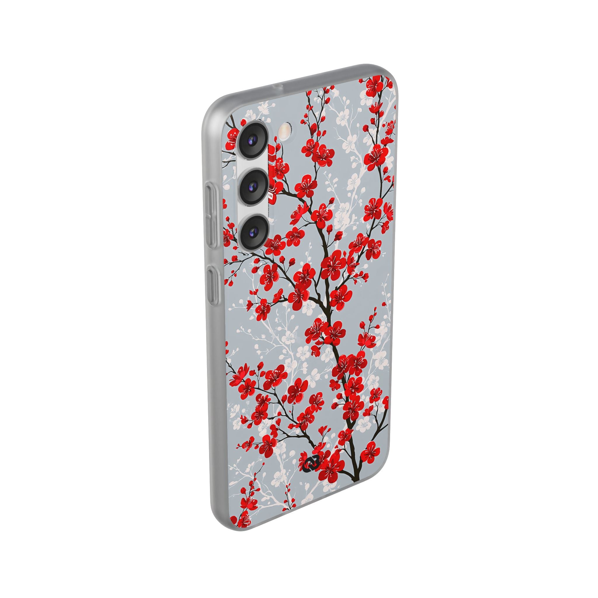 Grey Lite Phone Case for Samsung - Crimson Sakura Slate