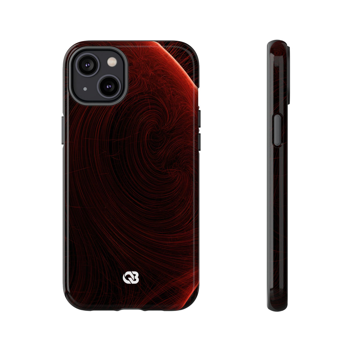 Crimson Solar Horizon · Tough Phone Case for iPhone · Red