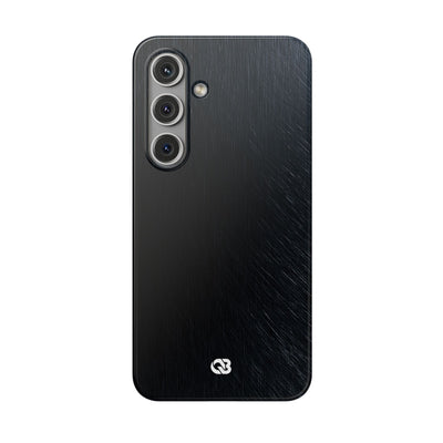 Brushed Obsidian Steel · Lite Phone Case for Samsung · Black