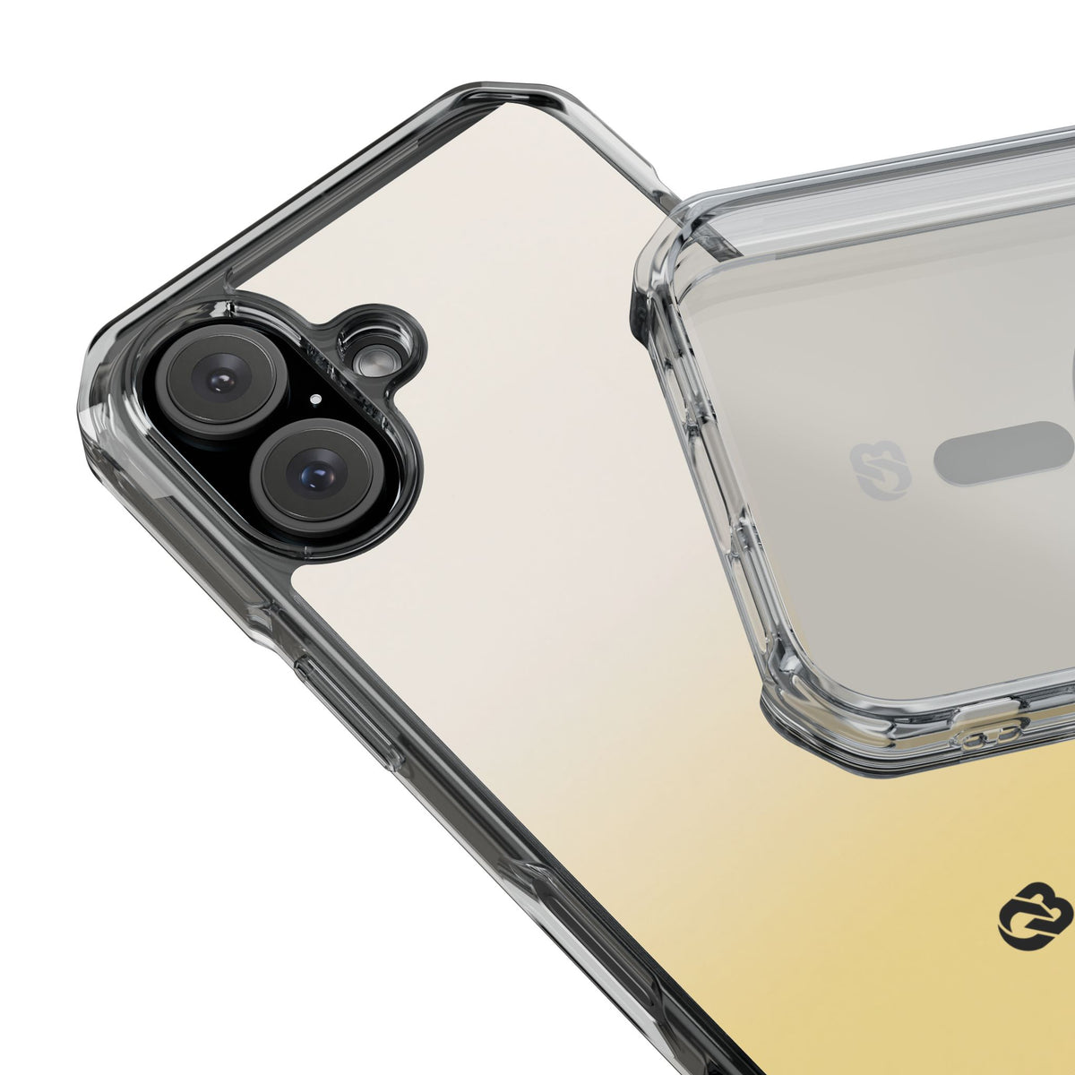 Solar Cream Ombre · Clear Impact Magnetic Phone Case for iPhone · Yellow