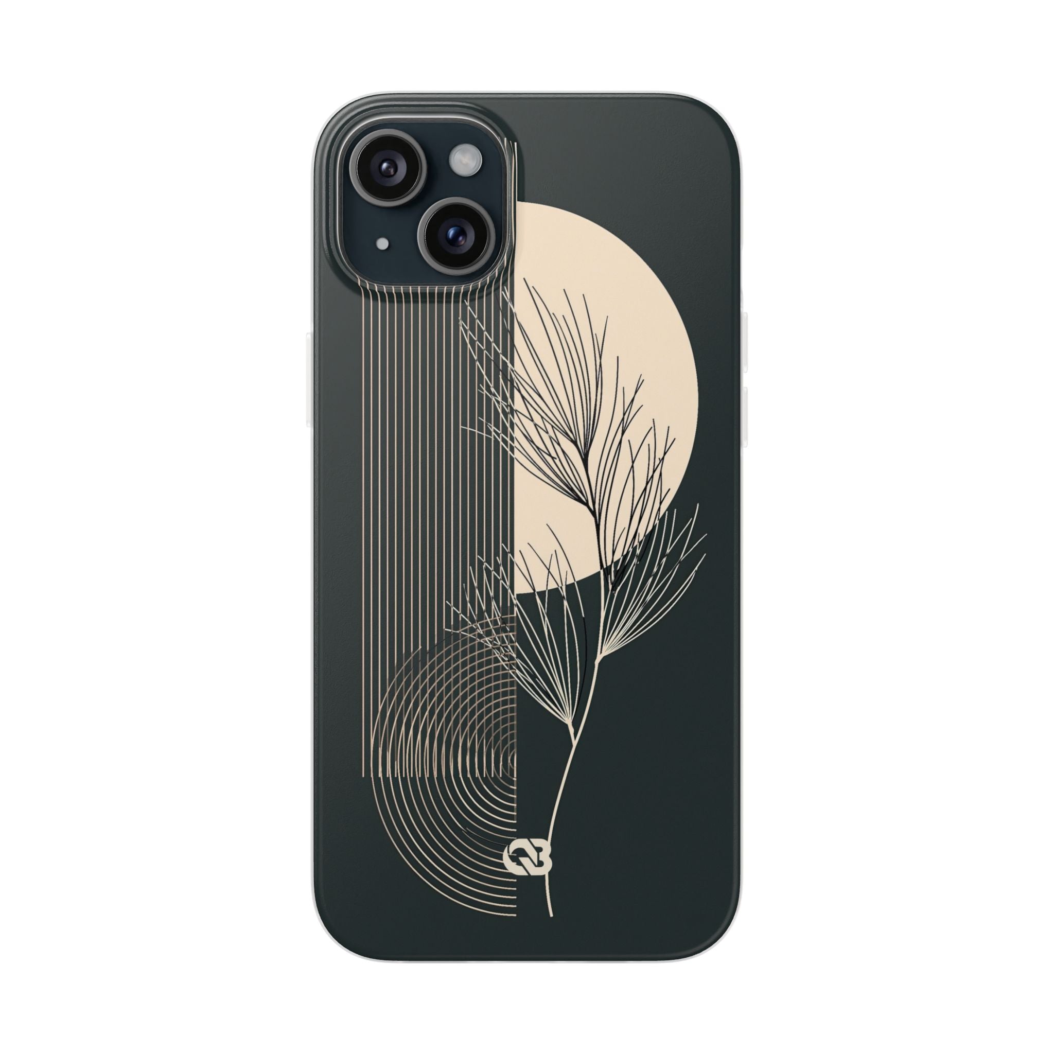 Black Lite Phone Case for iPhone - Obsidian Sand Willow