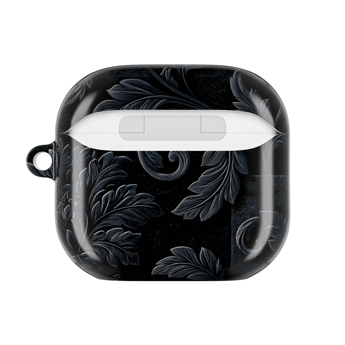 Obsidian Damask · Hard Case for AirPods & AirPods Pro · Black