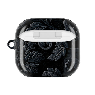 Obsidian Damask · Hard Case for AirPods & AirPods Pro · Black