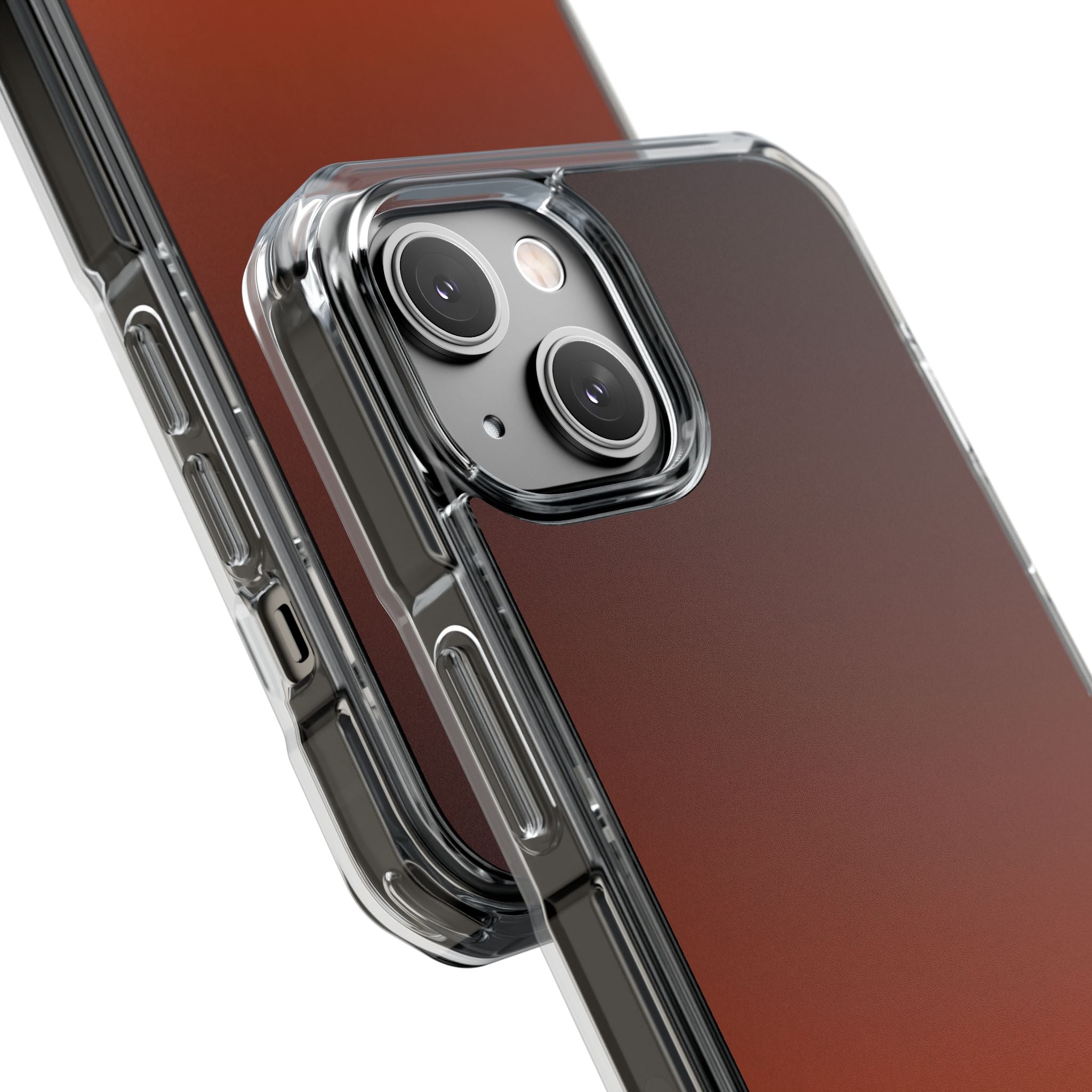 Orange Impact MagSafe Phone Case for iPhone - Obsidian Ember Fade