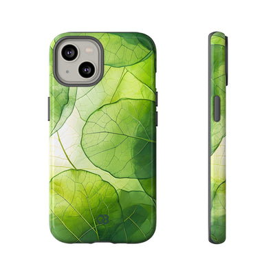 Emerald Leaf Veins · Tough Phone Case for iPhone