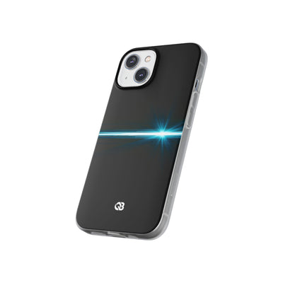 Blue Lite Phone Case for iPhone - Electric Cyan Ray