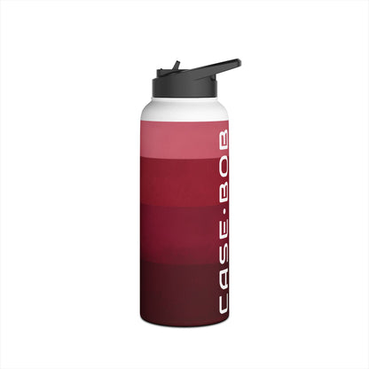 Blushing Stripes - Stainless Steel Water Bottle