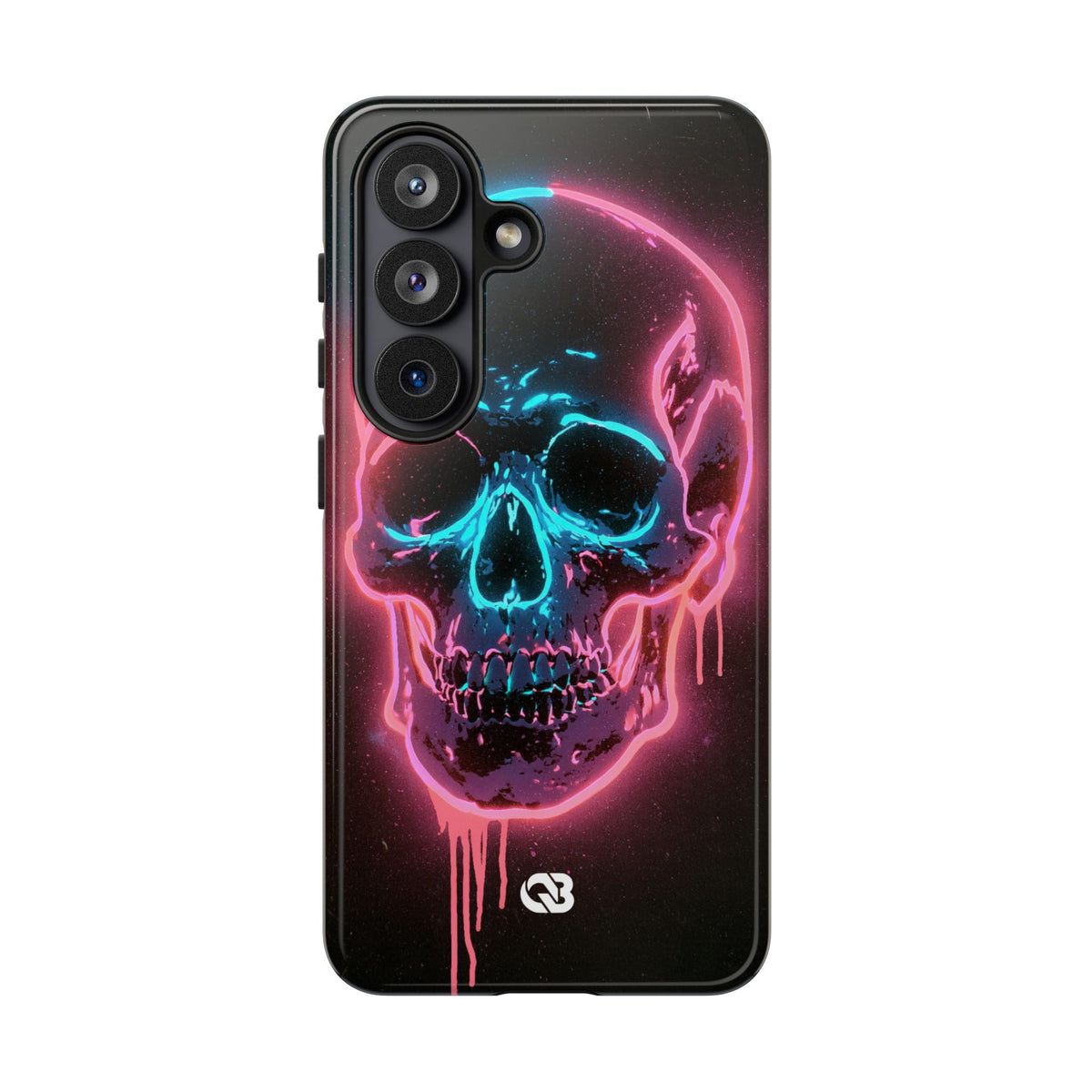 Neon Drip Skull · Tough Phone Case for Samsung · Black