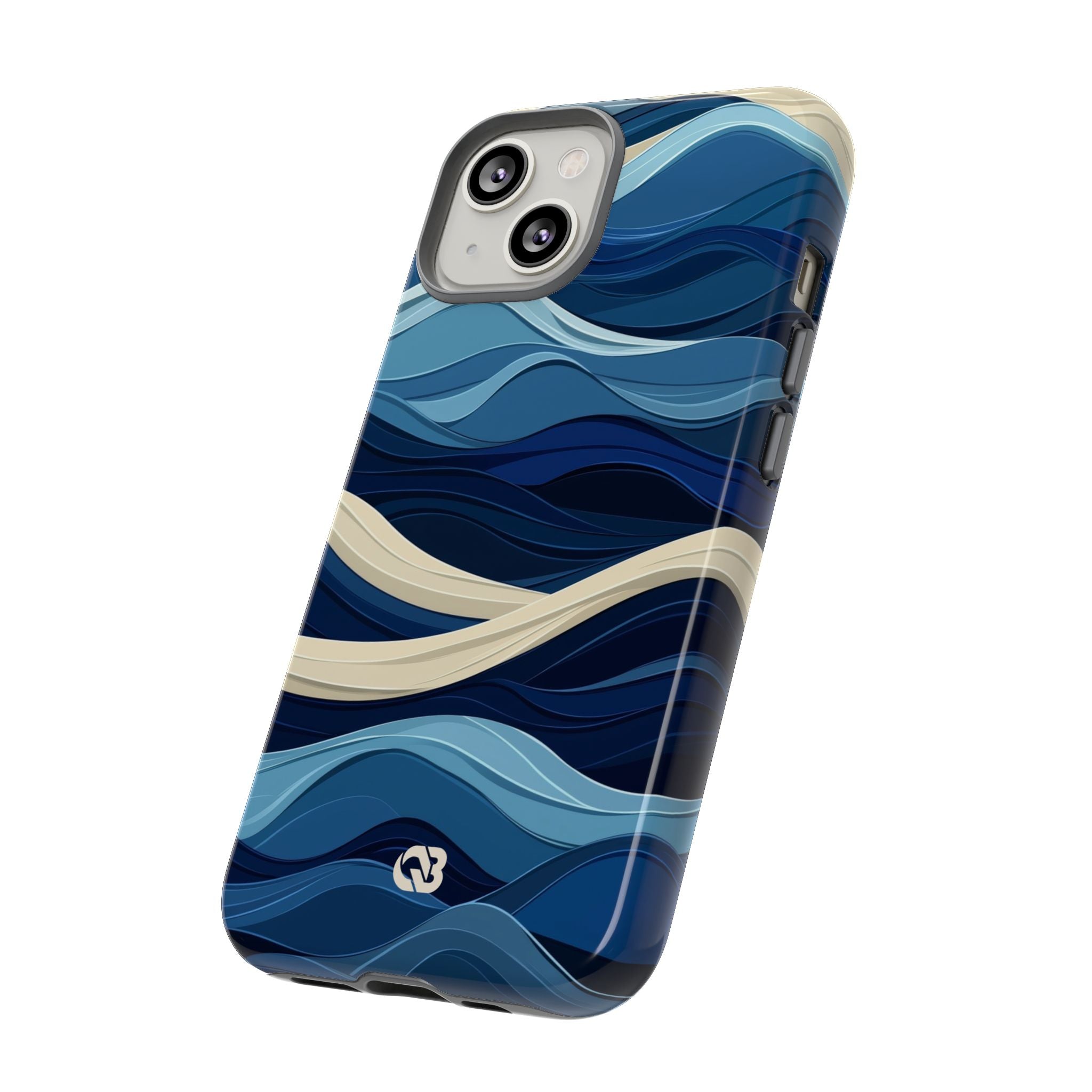 Cobalt Coast Layers · Tough Phone Case for iPhone