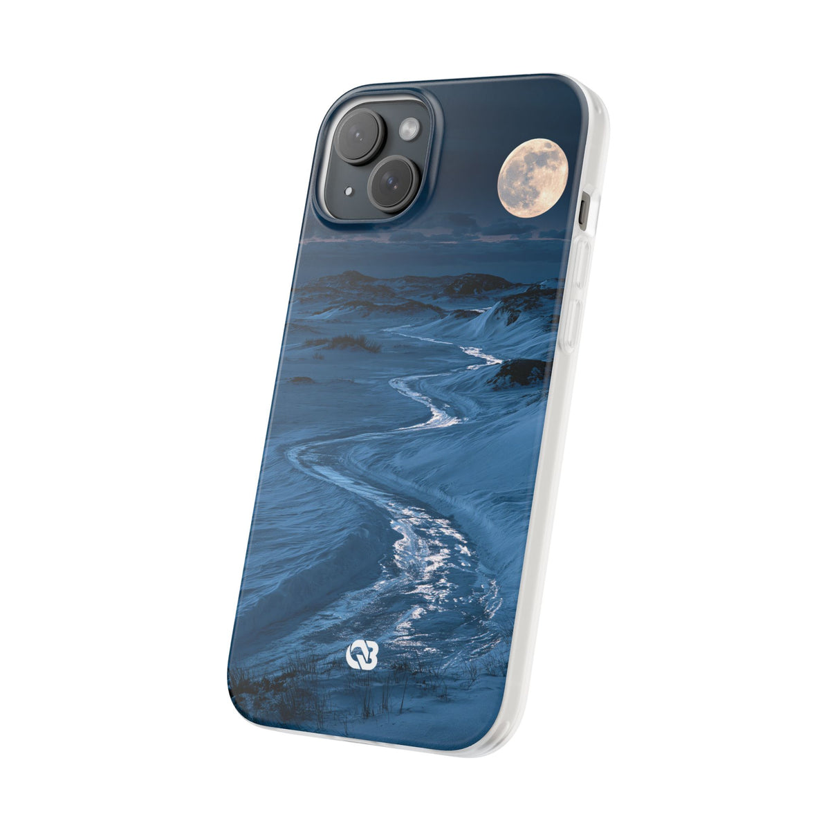 Arctic Moon Drift · Lite Phone Case for iPhone ·  Blue